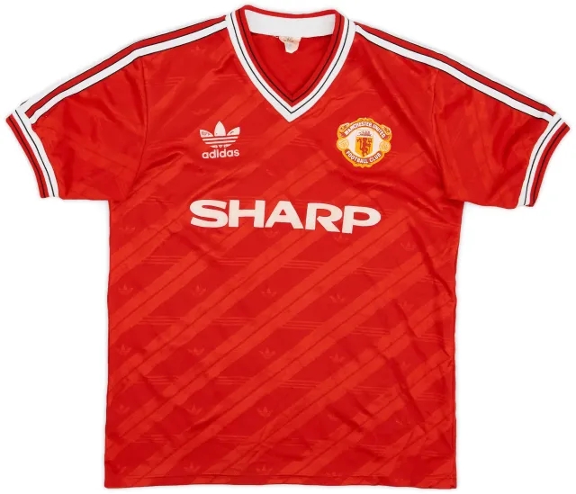 adidas 1986-88 Manchester United Home Shirt - 6/10 - (M)
