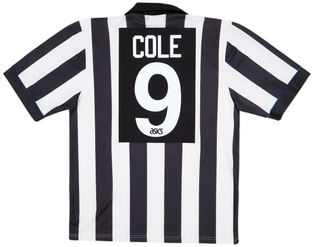 Asics 1993-95 Newcastle Home Shirt Cole #9 - 8/10 - (XL)