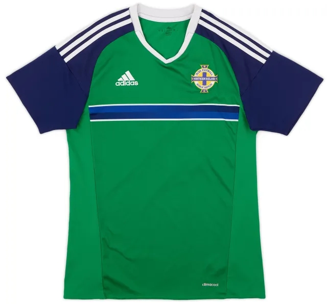Umbro 2016-17 Northern Ireland Home Shirt - 7/10 - (S)