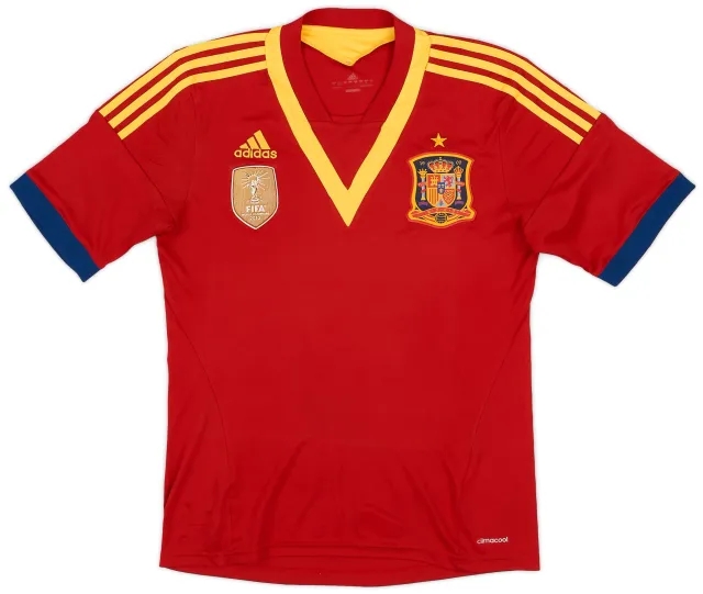 adidas 2013 Spain Confederation Cup Home Shirt - 6/10 - (S)