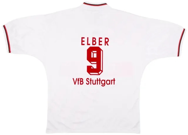 adidas 1993-95 Stuttgart Home Shirt Elber #9 - 6/10 - (XL)