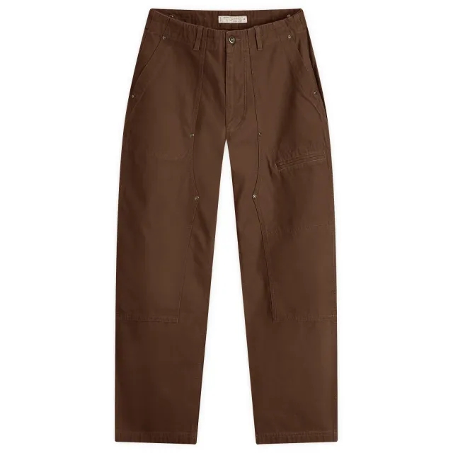 FrizmWORKS Men's Jungle Cloth Double Knee Pants Brown