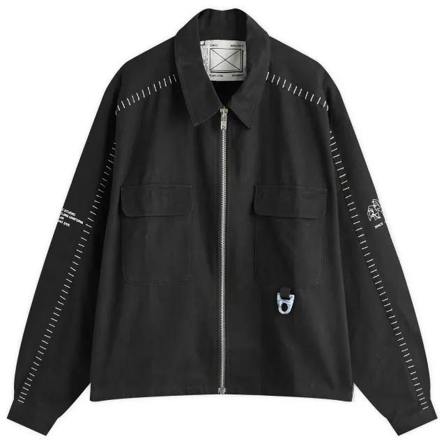 Space Available Men's Recycling Uniform Jacket Black