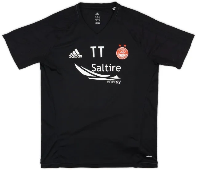 2017-18 Aberdeen adidas Staff Issue Training Shirt - 9/10 - (L)