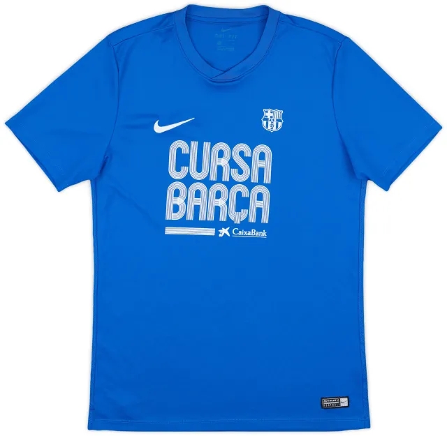2017-18 Barcelona Nike Training Shirt - 8/10 - (S)