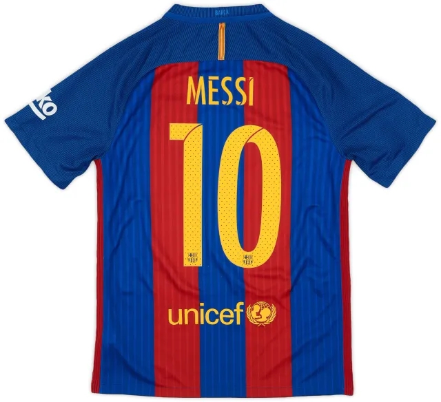 Nike 2016-17 Barcelona Home Shirt Messi #10 - 6/10 - (S)