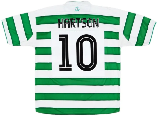 Umbro 2003-04 Celtic Home Shirt Hartson #10 - 6/10 - (L)