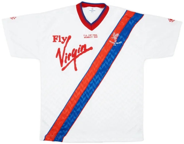 Bukta 1989-90 Crystal Palace 'FA Cup Final' Away Shirt - 8/10 - (L)