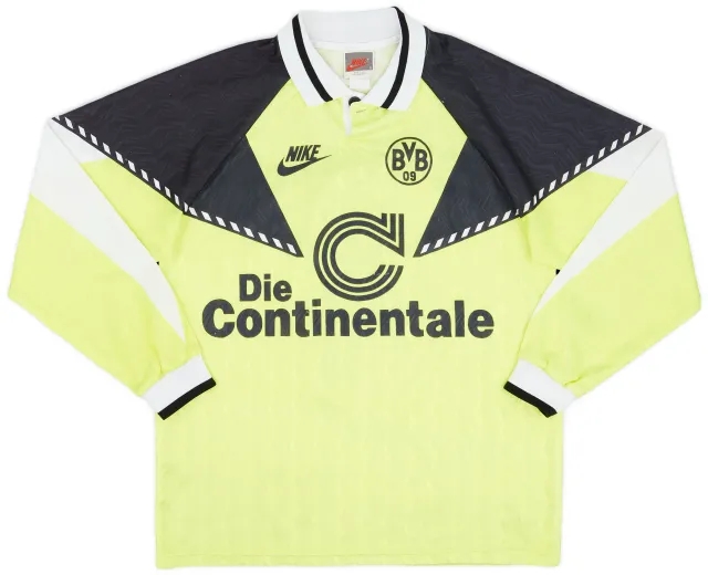 Nike 1990-91 Borussia Dortmund Home L/S Shirt #4 - 6/10 - (S)