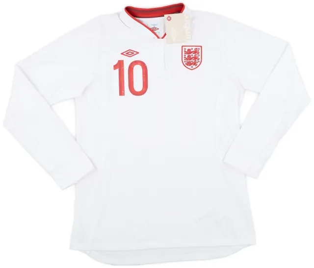 Umbro 2012-13 England Home L/S Shirt #10 (M)