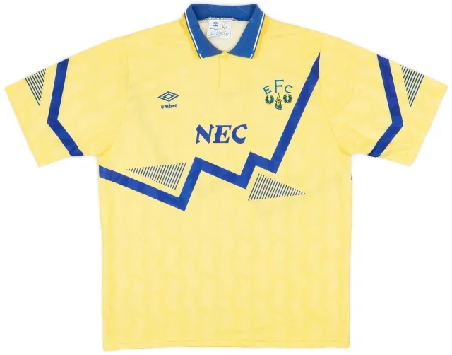 Umbro 1990-92 Everton Away Shirt - 8/10 - (XL)