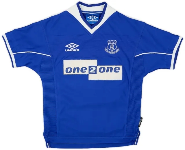 Umbro 1999-00 Everton Home Shirt - 7/10 - (L.Boys)