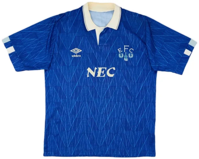 Umbro 1989-91 Everton Home Shirt - 6/10 - (S)