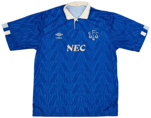 Umbro 1988-91 Everton Home Shirt - 5/10 - (L)