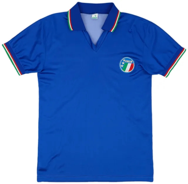 Diadora 1986-88 Italy Home Shirt #15 - 8/10 - (L)