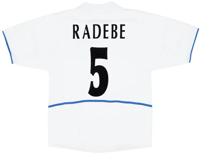Nike 2002-03 Leeds United Home Shirt Radebe #5 - 6/10 - (M)
