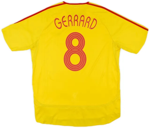 adidas 2006-07 Liverpool Away Shirt Gerrard #8 - 6/10 - (L)