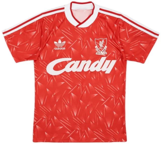 adidas 1989-91 Liverpool Home Shirt - 7/10 - (S)