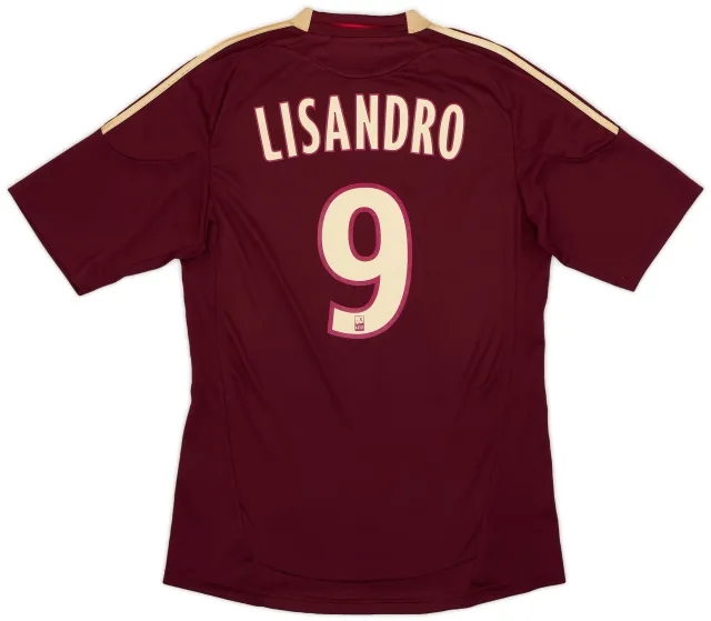 adidas 2010-11 Lyon Away Shirt Lisandro #9 - 5/10 - (M)