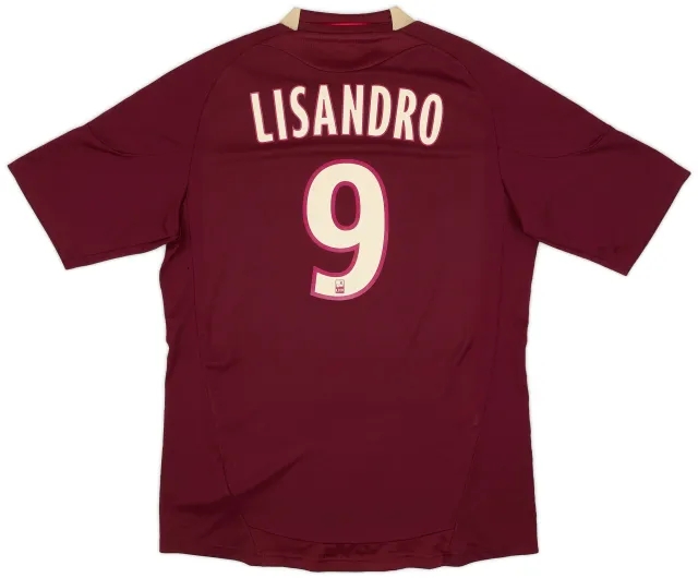 adidas 2010-11 Lyon Away Shirt Lisandro #9 - 9/10 - (L)