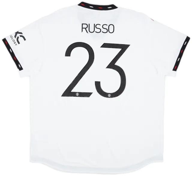 adidas 2022-23 Manchester United Authentic Away Shirt Russo #23 (XXL)