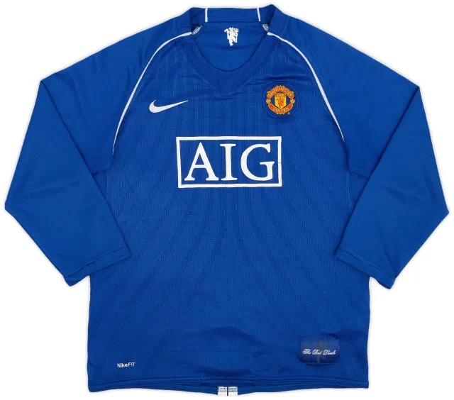 Nike 2007-08 Manchester United GK Shirt - 6/10 - (XL.Boys)