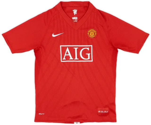 Nike 2007-09 Manchester United Home Shirt - 6/10 - (XL.Boys)
