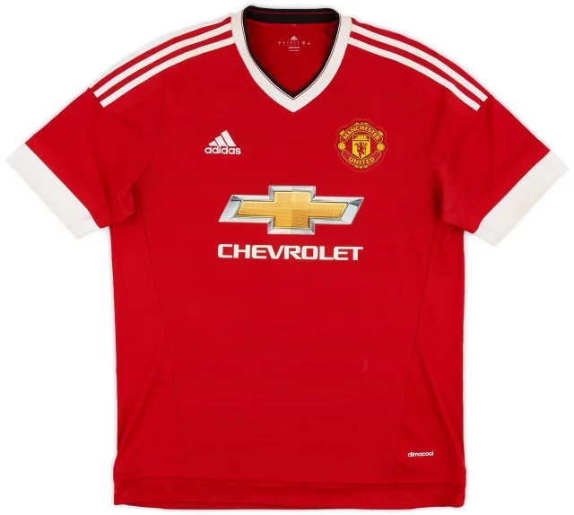 adidas 2015-16 Manchester United Home Shirt - 5/10 - (L)