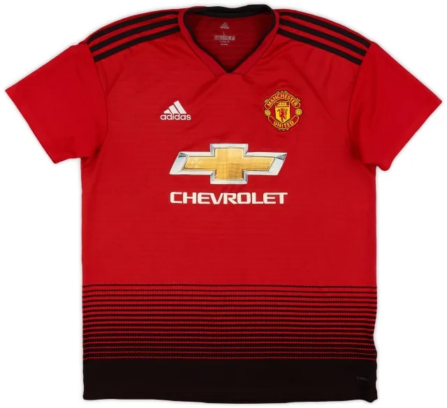 adidas 2018-19 Manchester United Home Shirt - 6/10 - (L)