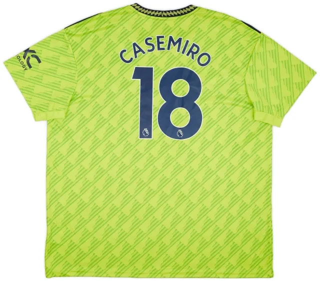 adidas 2022-23 Manchester United Third Shirt Casemiro #18 (3XL)