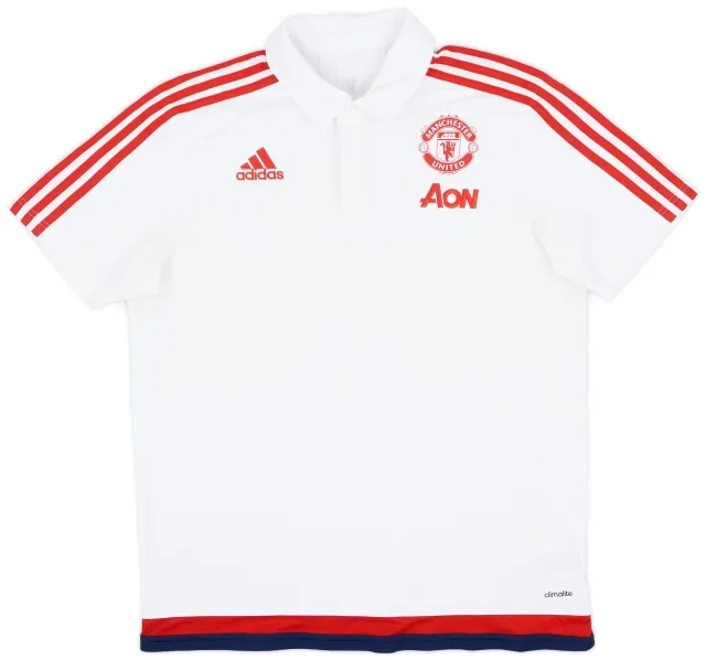 2015-16 Manchester United adidas Polo Shirt - 7/10 - (L)