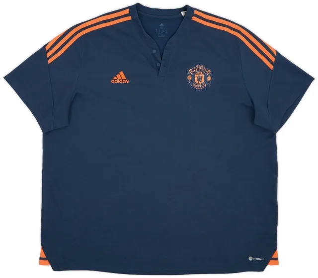 2022-23 Manchester United adidas Polo Shirt - 9/10 - (3XL)