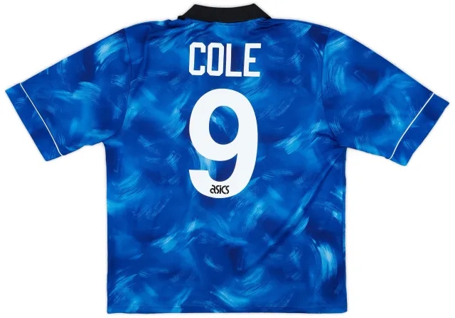Asics 1993-95 Newcastle Away Shirt Cole #9 - 8/10 - (L)