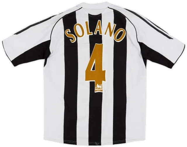 adidas 2005-07 Newcastle Home Shirt Solano #4 - 6/10 - (M)