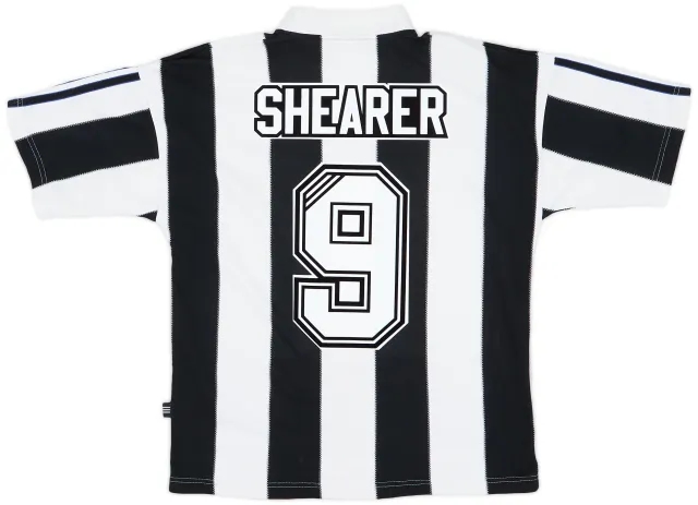 adidas 1995-97 Newcastle Home Shirt Shearer #9 - 7/10 - (S)