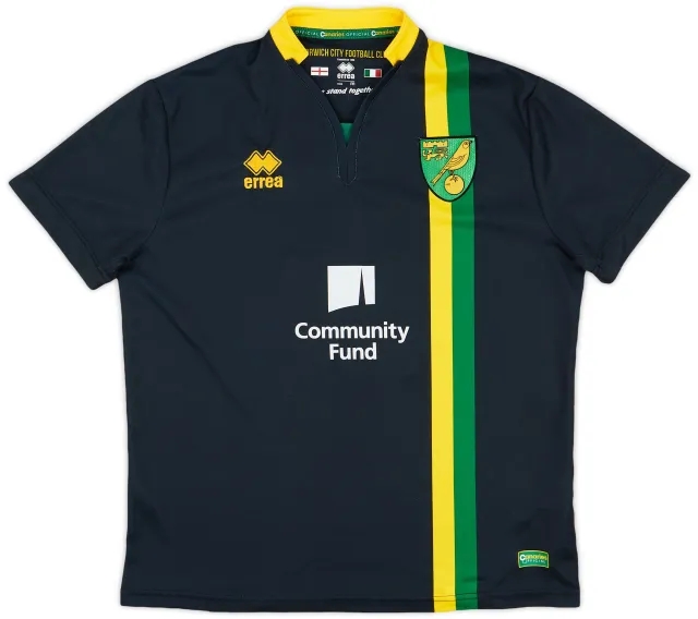 Errea 2016-17 Norwich Away Shirt - 7/10 - (M)
