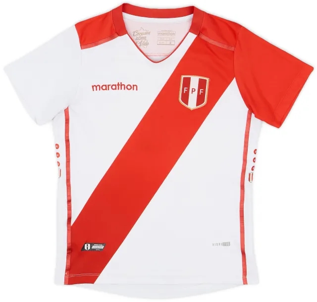 Umbro 2018-19 Peru Home Shirt - 7/10 - (S)
