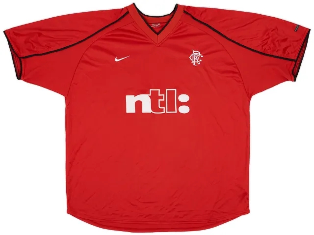 Nike 2000-01 Rangers Third Shirt - 8/10 - (XXL)