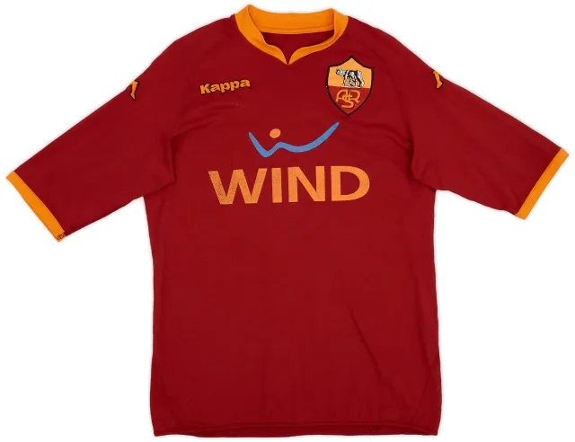 Kappa 2007-08 Roma Home Shirt #7 - 5/10 - (XL)
