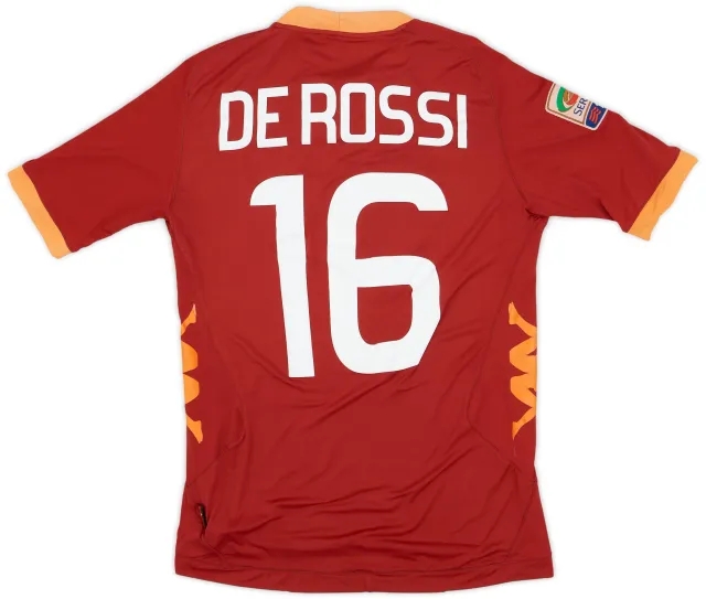 Kappa 2011-12 Roma Home Shirt De Rossi #16 - 7/10 - (M)