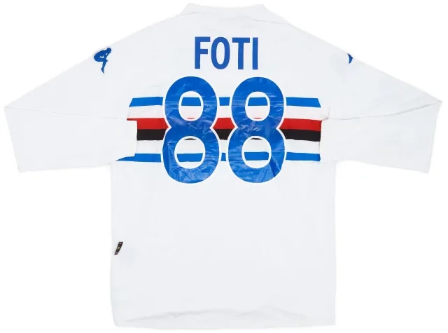 Kappa 2006-07 Sampdoria Match Issue Away Shirt Foti #88
