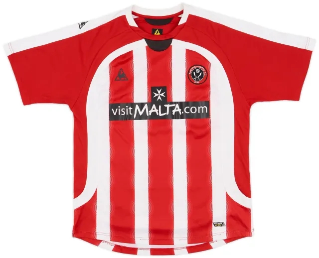 LeCoqSportif 2008-09 Sheffield United Home Shirt - 7/10 - (L)