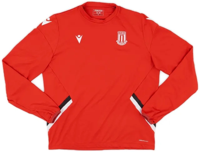 2019-20 Stoke City Macron Training L/S Shirt - 9/10 - (XL.Boys)