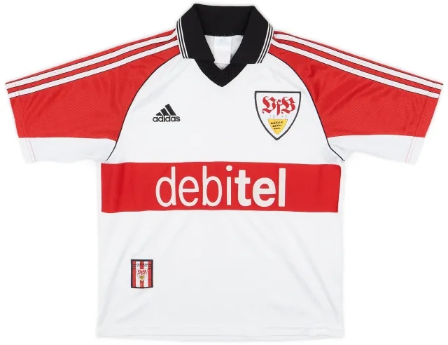 adidas 1999-00 Stuttgart Home Shirt - 9/10 - (XL.Boys)