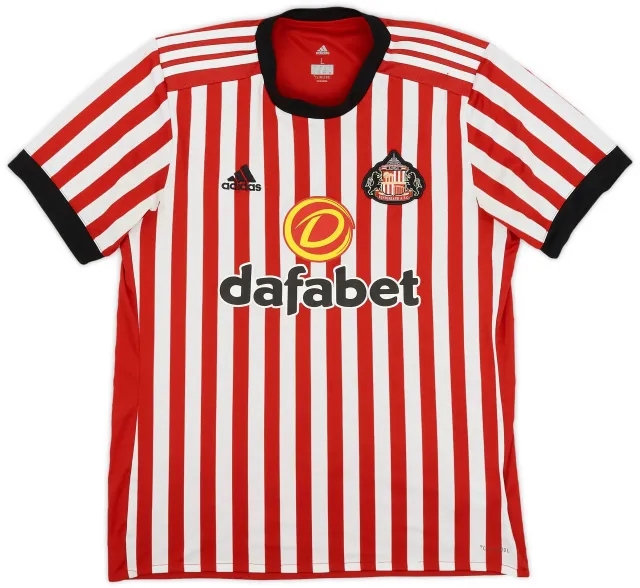 adidas 2017-18 Sunderland Home Shirt - 6/10 - (L)