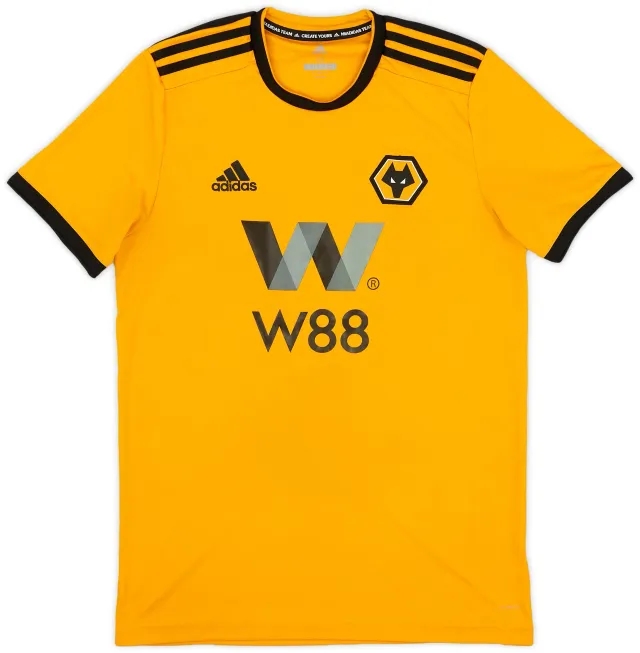adidas 2018-19 Wolves Home Shirt - 7/10 - (M)