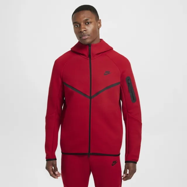 Nike Hoodie Tech Fleece 24 Fz Windrunner - ['Red']