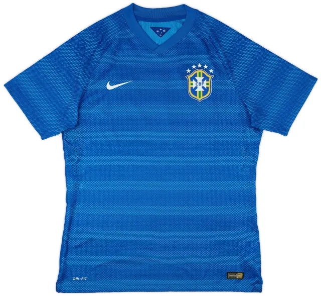 Nike 2014-15 Brazil Player Issue Away Shirt - 9/10 - (XL)