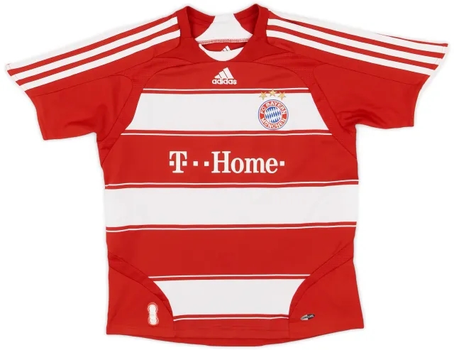 adidas 2007-08 Bayern Munich Home Shirt - 6/10 - (S.Boys)