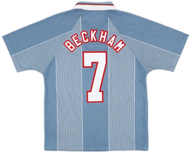 Umbro 1996-97 England Away Shirt Beckham #7 - 9/10 - (L)